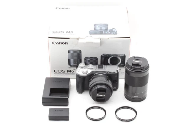 Canon EOS M6 15-45mm & 55-200mmレンズ Amazon | Canon ミラーレス一眼カメラ EOS M6 ダブルズーム