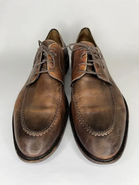 barneys New York Shoes Lace Up Oxfords Dress Men Size 11 Brown Leather Italy