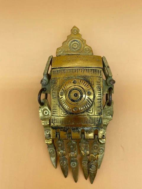 Ancien Porte coran "DALIL" bronze/laiton afrique du nord