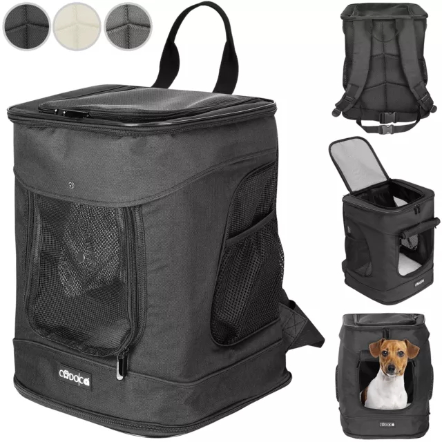 CADOCA® Haustier Rucksack Hunderucksack Tiertragetasche Katze Hunde Tragetasche