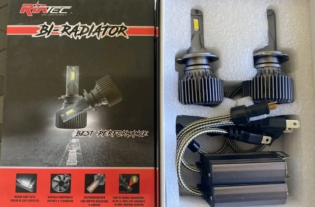 Set LED Radiator H7 RIATEC 15000 Lm / 6500K 12V (Anti Error / Heat) Canbus