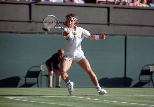 Pat Cash of Australia in action at Wimbledon, circa June 1988. Ca - Old Photo 5