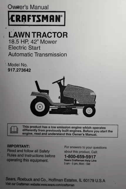 Craftsman dyt 4000 48 inch manual deals