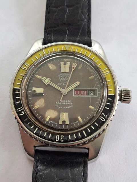 Montre Plongeuse Automatique Vintage KIENZLE Pour Homme - 30ATM, Boîtier Acier 44mm
