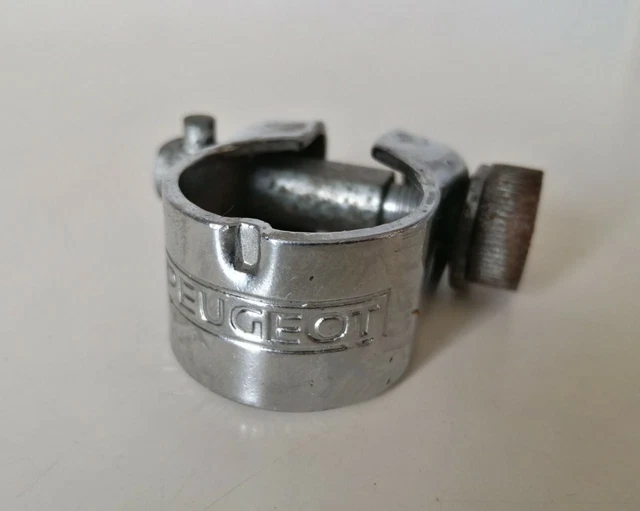 Collier De Selle Peugeot Chromé – Vélo Course Vintage Années 60, Pièce D’époque Eroica