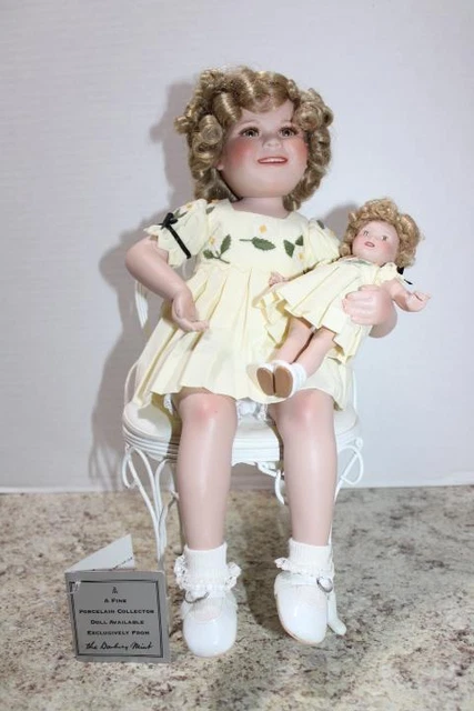 2000 Danbury Mint Porcelain Shirley Temple Doll Two Of A Kind Collection