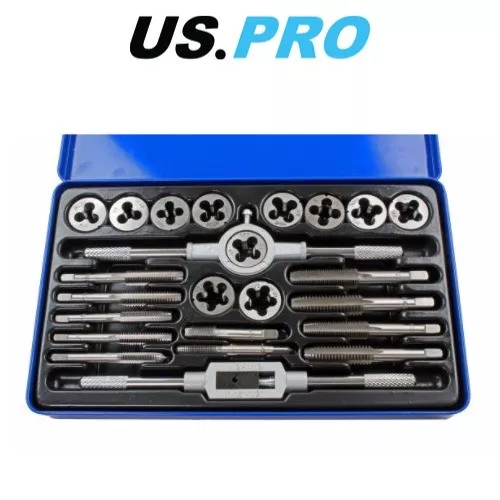 US PRO 24PC UNC/UNF Tap And Die Set 2621