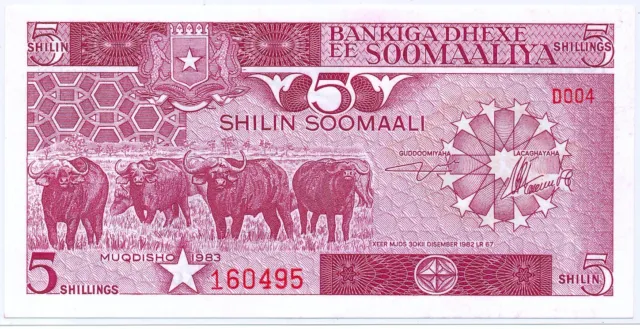 Somalia 5 Shilin 1983, P.31a_UNC