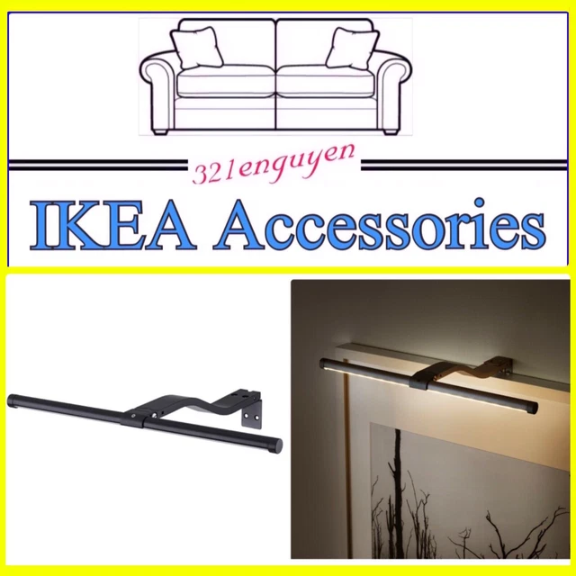 IKEA MAGLEHULT LED Wall Cabinet Picture Light Black Color 304.648.90 NEW 29.99 PicClick