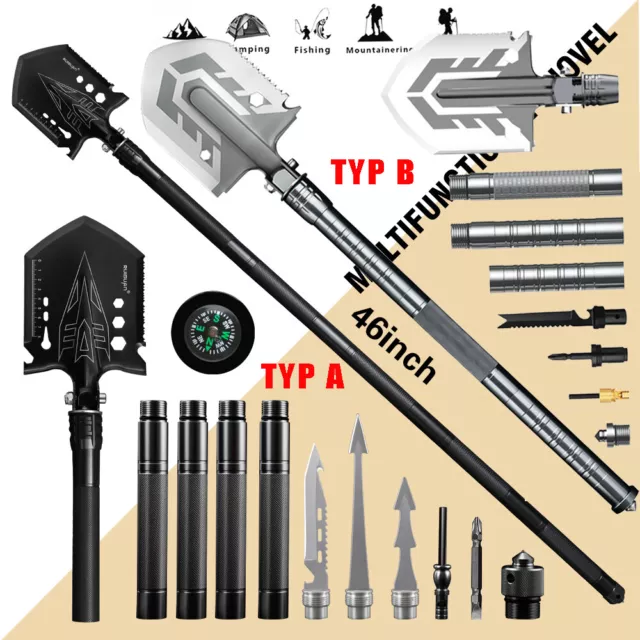 Militär Klappschaufel Spaten Set Taktische Outdoor Camping Survival Notfall Kit