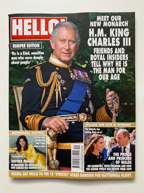 **KING CHARLES III Royal Family Uk Hello Magazine October 2022** £24.99 ...