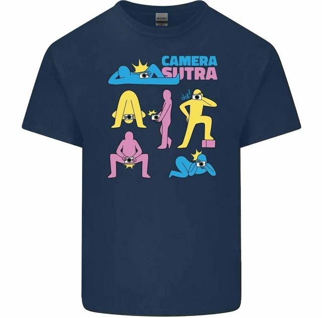 T-shirt divertente da uomo Camera Sutra fotografia fotografo nudo rude 11