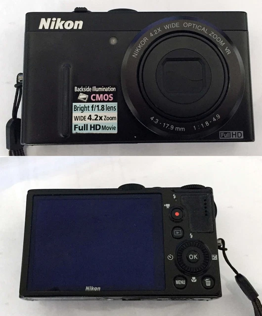 COOLPIX P300 NIKON CMOS da 12,2 MP (1080p) piccolo Difetto zoom Vedi Descrizione