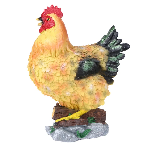 Lot De 50 Mini Poulets Phosphorescents En Résine – Figurines Qui Brillent Dans Le Noir – Pour Jardin, Maison De Poupée, Déco Miniature Et Farces