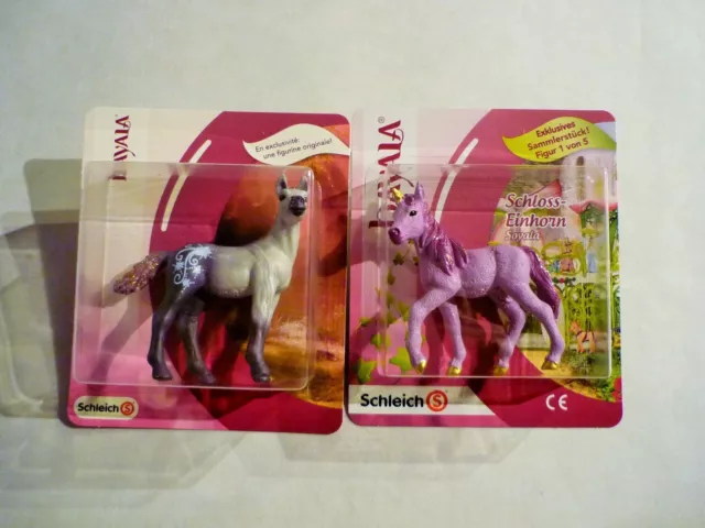 SCHLEICH 82934 82870 Bayala Einhorn Solyala + Araber Fohlen Tippi Sonderedition