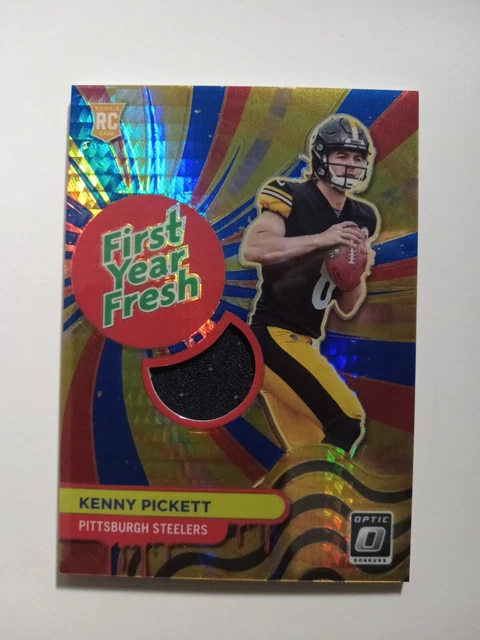 2022 Panini Donruss Optic Kenny PICKETT FIRST Year Fresh Patch ROOKIE RC steeler