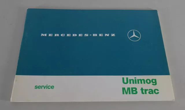 Libretto/Libretto Manutenzione Vuoto Mercedes Benz Unimog & MB Trac Stand