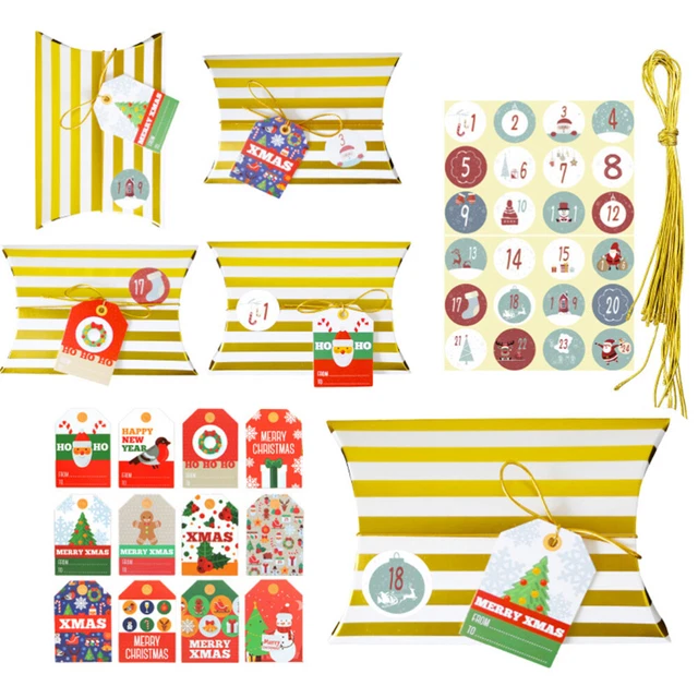 24 Sets Party Geschenk Weihnachten Süßigkeiten Verpackung Set