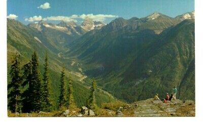 Canada Glacier National Park Rogers Pass View Trans Canada Highway Postcard B24