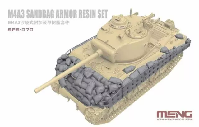 Meng-Model SPS-070 - 1:35 M4A3 Sandbag Armor Set (Resin) - Neu