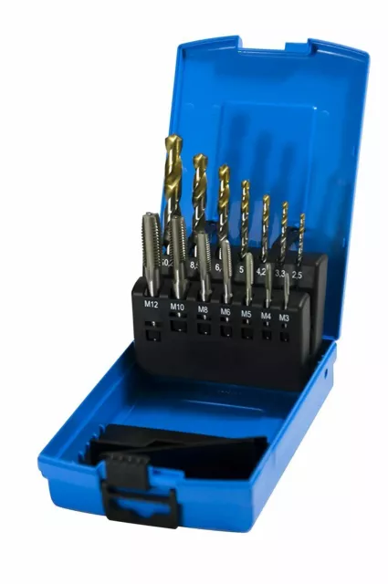 Presto Tap And Drill Set Hss M3-M12 Metric 6955560000M3-M12