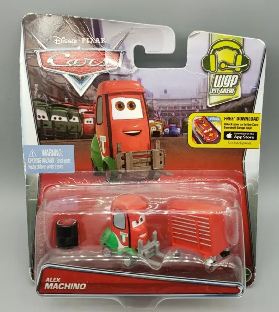 HTF Disney Pixar Cars Alex Machino - WGP Pit Crew series diecast by Mattel 2015