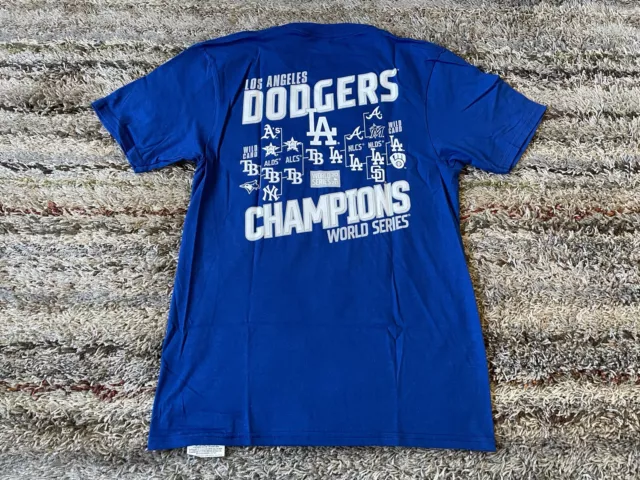 New LA Dodgers World Champions Caricature 88s White Men S-234XL T-Shirt  HA366