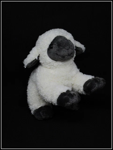 Doudou Mouton - Peluche Agneau - Blanc & noir - Gipsy