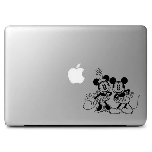 Disney Retro Mickey Minnie Decal Sticker for Macbook Laptop Auto Car Window Wall