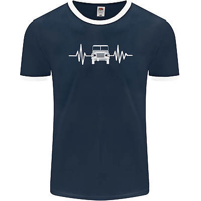 4X4 Heart Beat Pulse OFF ROAD viabilità Da Uomo Suoneria T-Shirt FOTL 2