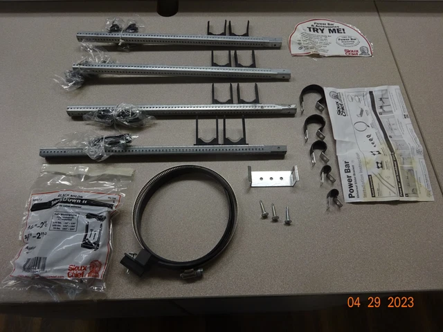 Lot of 3 X1527 Sioux Chief Power Bar HVAC Universal Slider Bracket, 550-20 & 20E