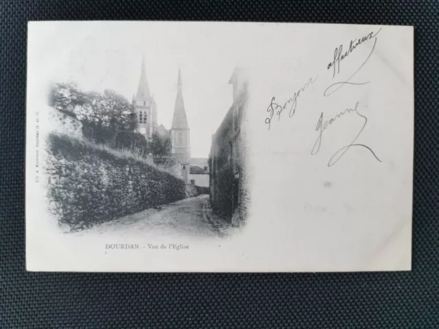 CPA 91 DOURDAN - Vue de l'Eglise