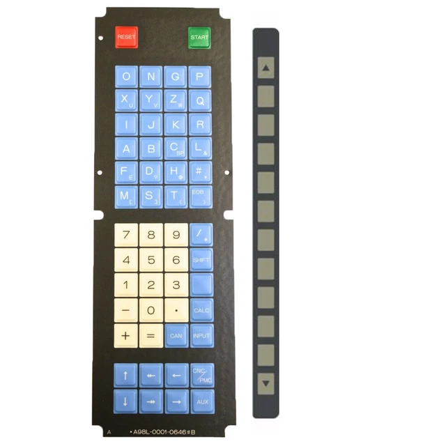 Tastiera A Membrana FANUC A98L-0001-0865#A Per Controllo F15B - Ricambio Originale, Made In Japan