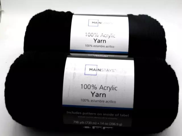 Mainstays 100% Acrylic Yarn 798 Yards - 14 oz Medium Red MS20-200-002 NEW