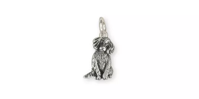 Cavalier King Charles Spaniel Puppy Charm Jewelry Sterling Silver Handmade Dog C