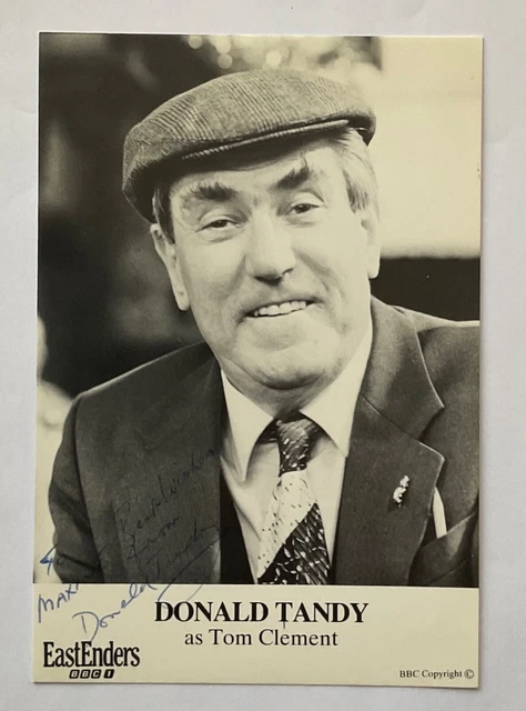 DONALD TANDY Genuine Handsigned Eastenders Castcard 6 x 4