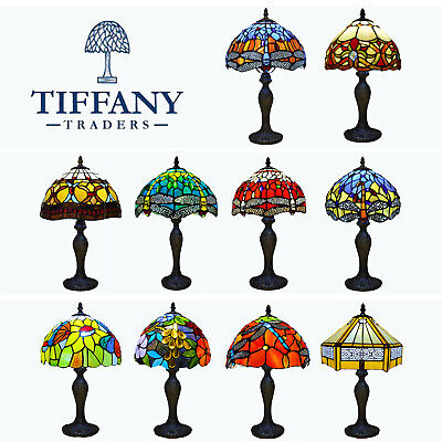 Tiffany Style Table Lamp Handcrafted Art Stained Glass Bedside Lamps Desk Light