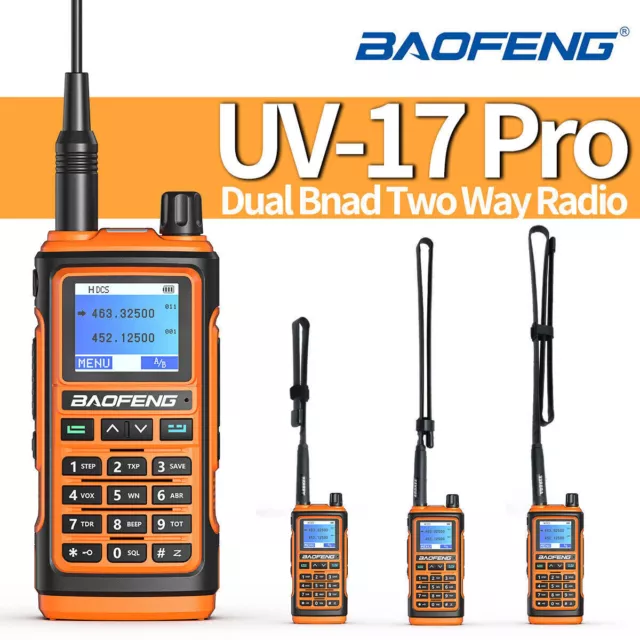 Baofeng UV-17 Pro VHF UHF Walkie Talkie Long Range Two Way Ham Radio Set UV-5R