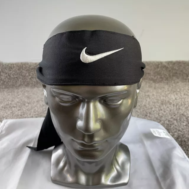 Nike Headband Womens Black Swoosh Dri Fit  Head Tie Athletic Ladies *