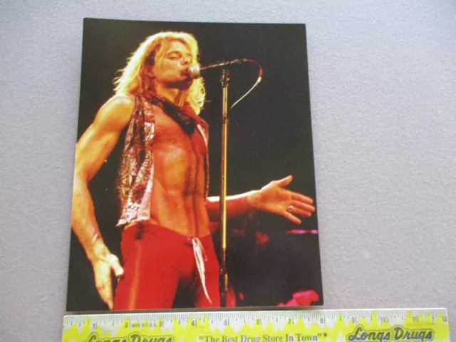 David Lee Roth (Van Halen) 8 X 10 Concert Photograph 1980's VG+ Condition $1.95