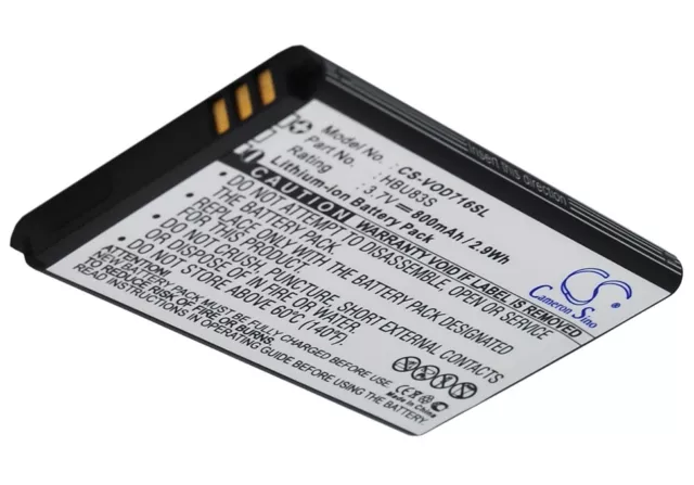 Battery 800mAh Type HBU83S For Vodafone V715, Vodafone V716