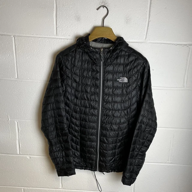 The North Face Puffer Jacket Mens Medium Black Thermoball Zip Up Coat Outdoor