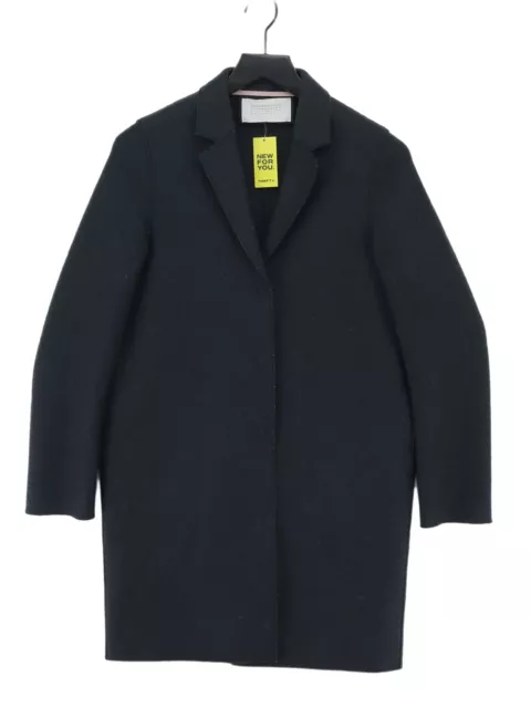 Harris Wharf London Women's Coat UK 6 Blue 100% Other Pea Coat