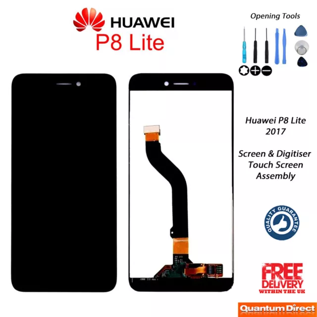 NEW Huawei P8 Lite 2017 Replacement LCD Touch Screen Digitiser Assembly - BLACK