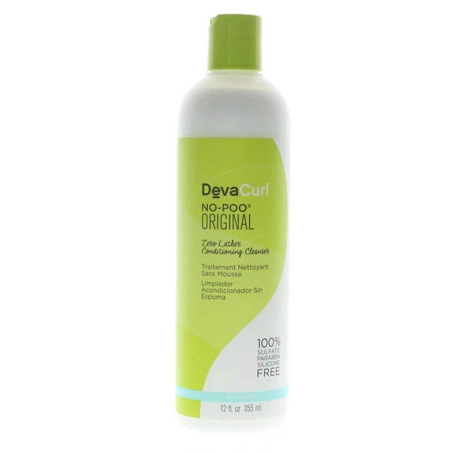 Deva Curl No Poo Zero Lather Conditioning Cleanser 12 oz New Pack and Fresh!