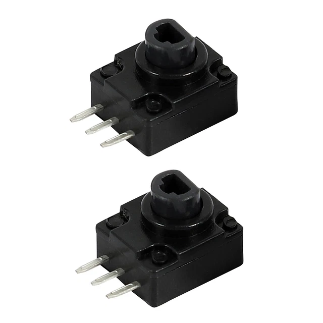 Replacement Rpt Keys 4X(1 SET 2PCS Black Replacement Repair Parts /Rt Button Keypad For ...
