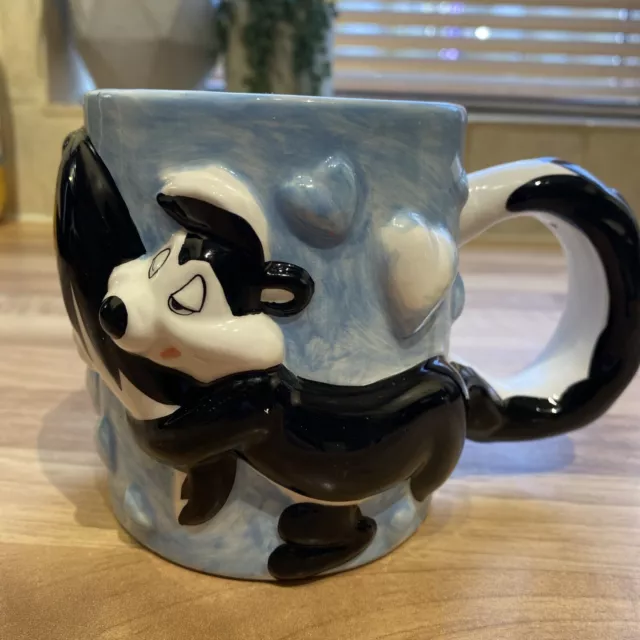 Warner Bros 1995 3D Pepe Le Pew Mug - Looney Tunes- Vintage