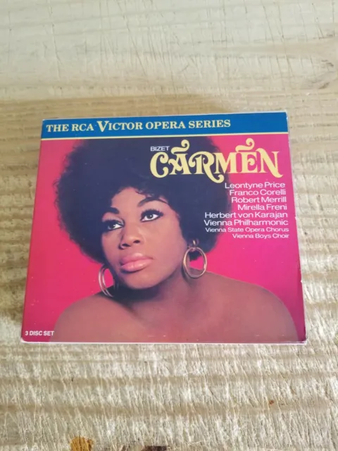 Bizet: Carmen - Herbert von Karajan, Leontyne Price, Corelli (CD, 3 Discs, RCA)