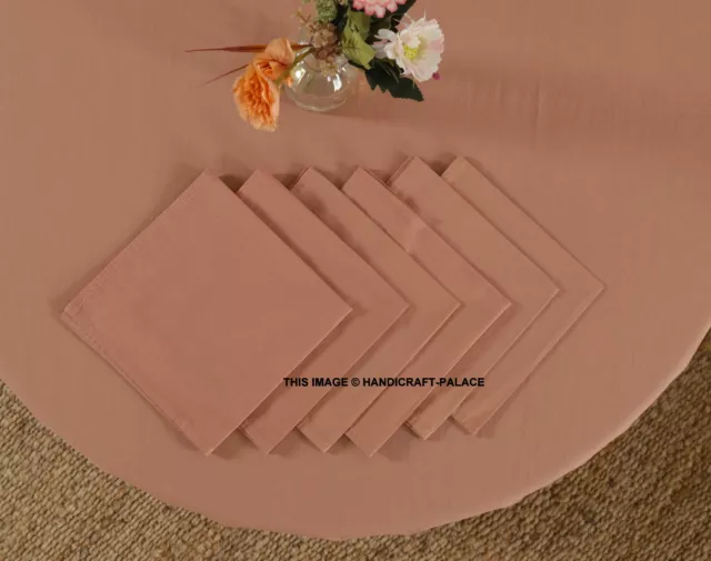 Precioso Macizo Oro Rosa Algodón Servilletas Paquete De 48 PC Hotel Mesa Decor