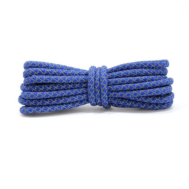 Shoelaces 100/120cm Reflective Round Sneaker Athletic Sports Boot Tennis Shoes✲